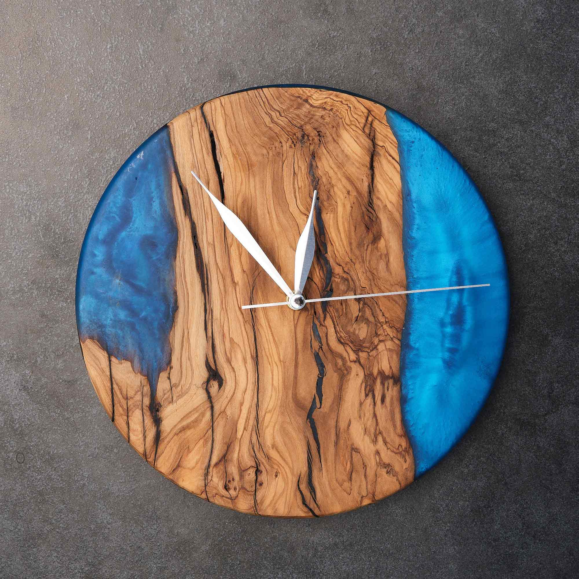 Azure Drift Wall Clock