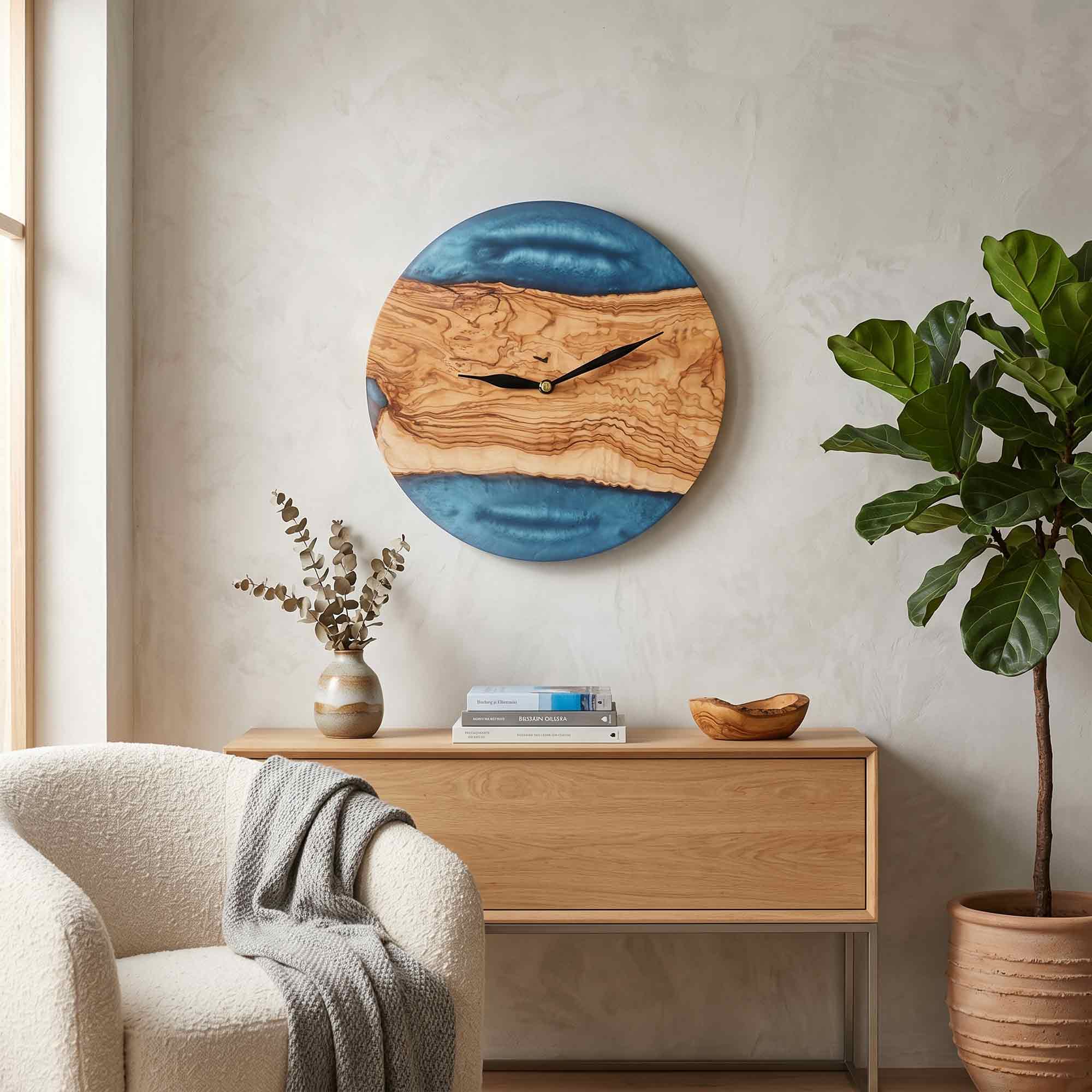 Blue Horizon Wall Clock