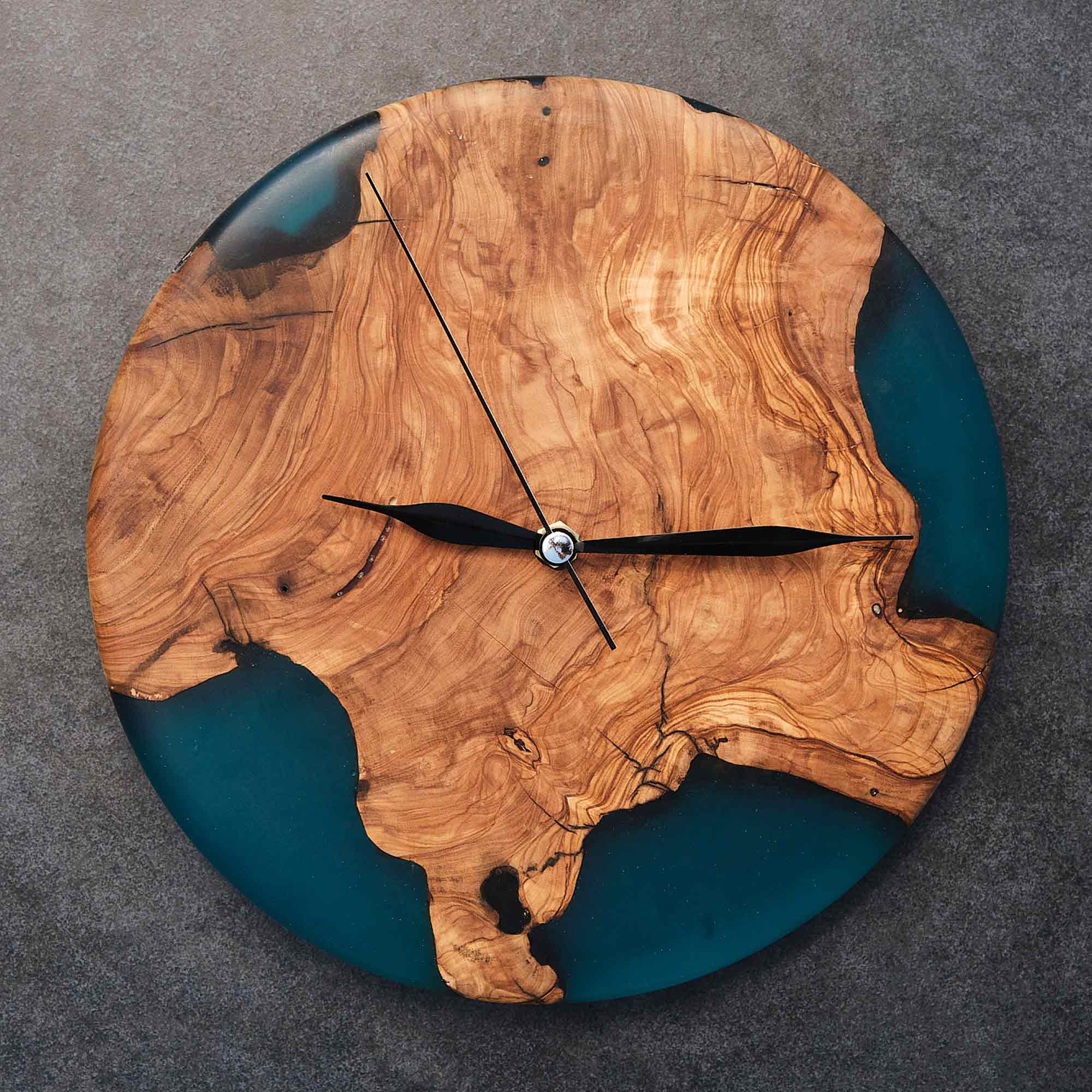 Transparent Blue Wall Clock
