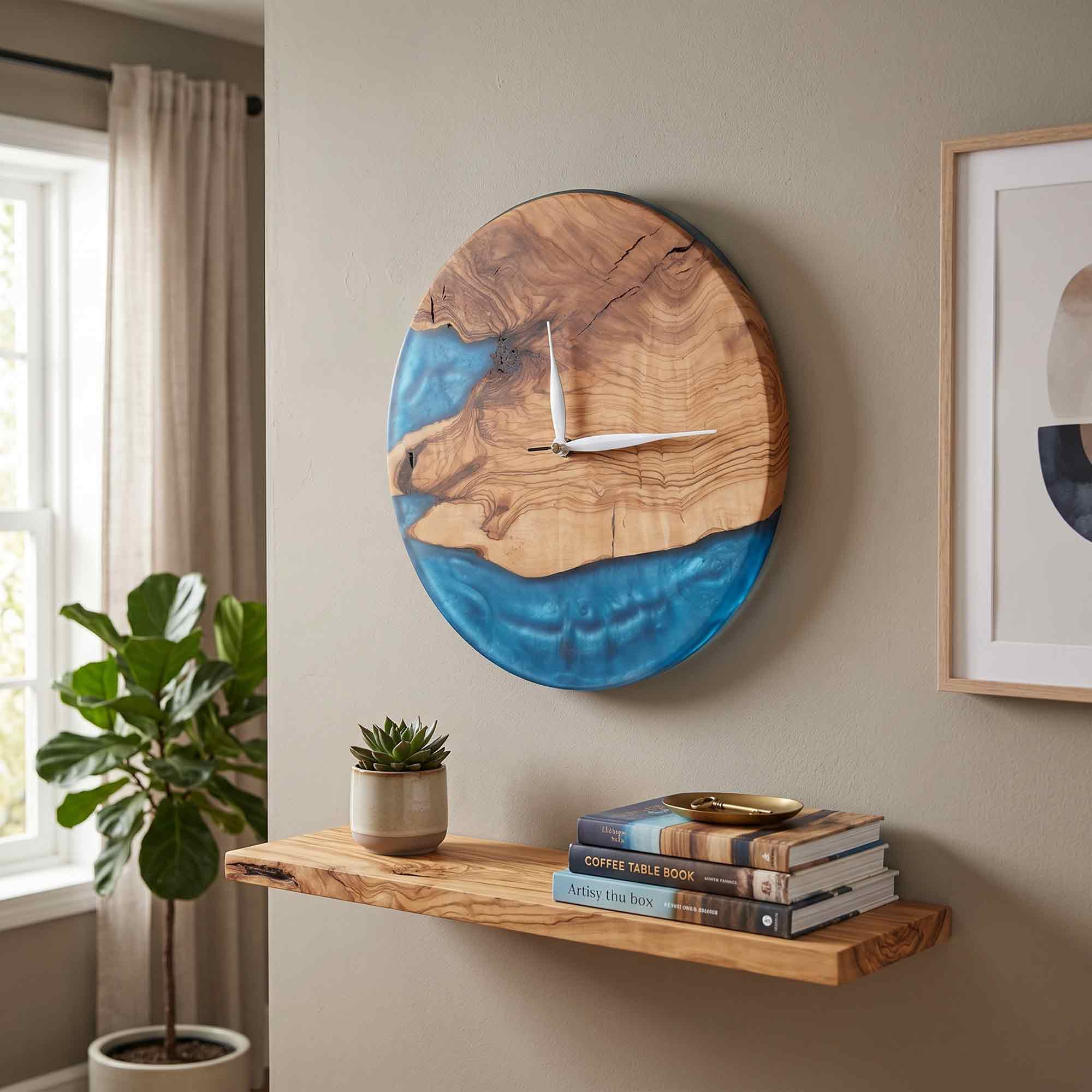 Azure Harmony Wall Clock