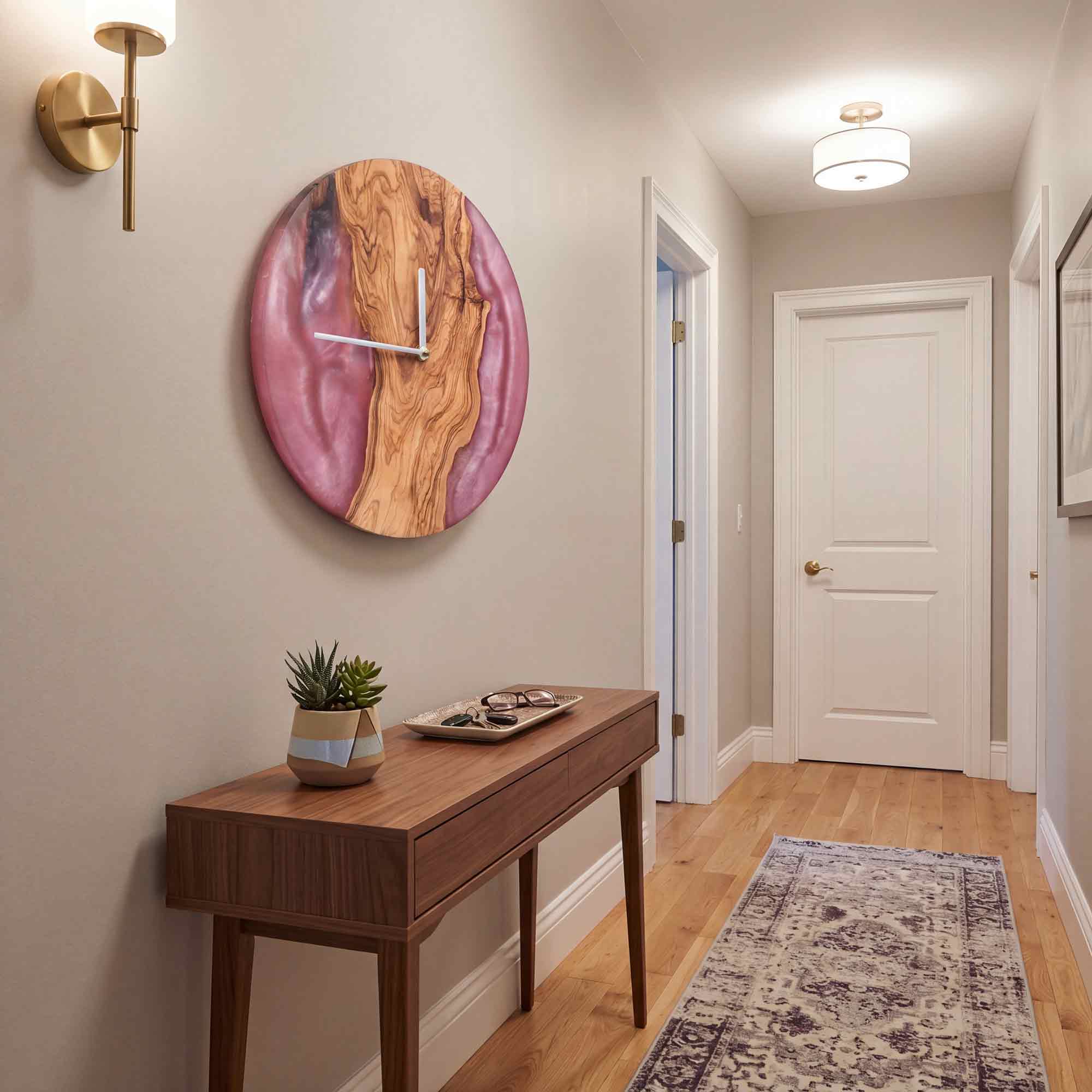 Pink Wall Clock