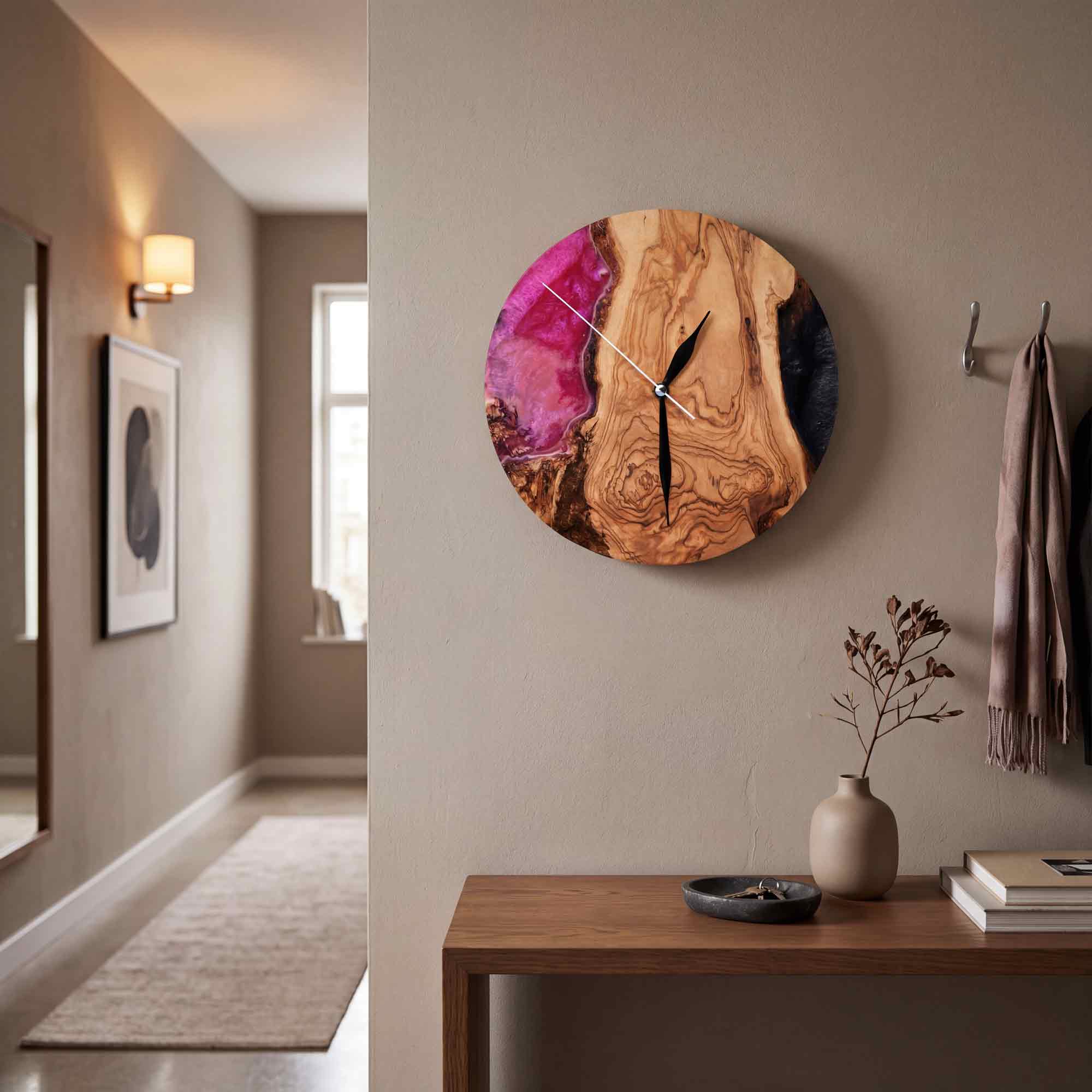 Live Edge Wall Clock