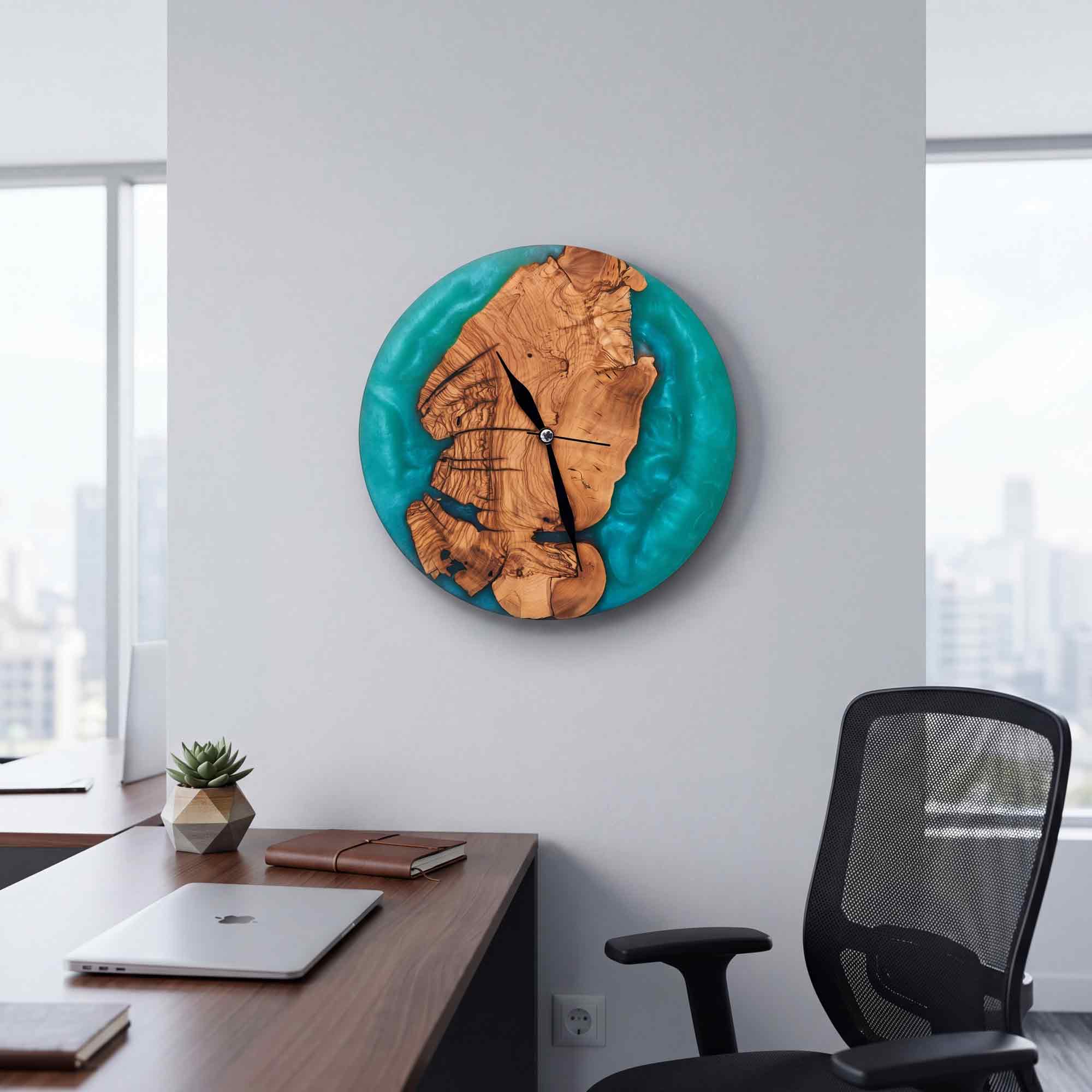 Turquoise Wall Clock