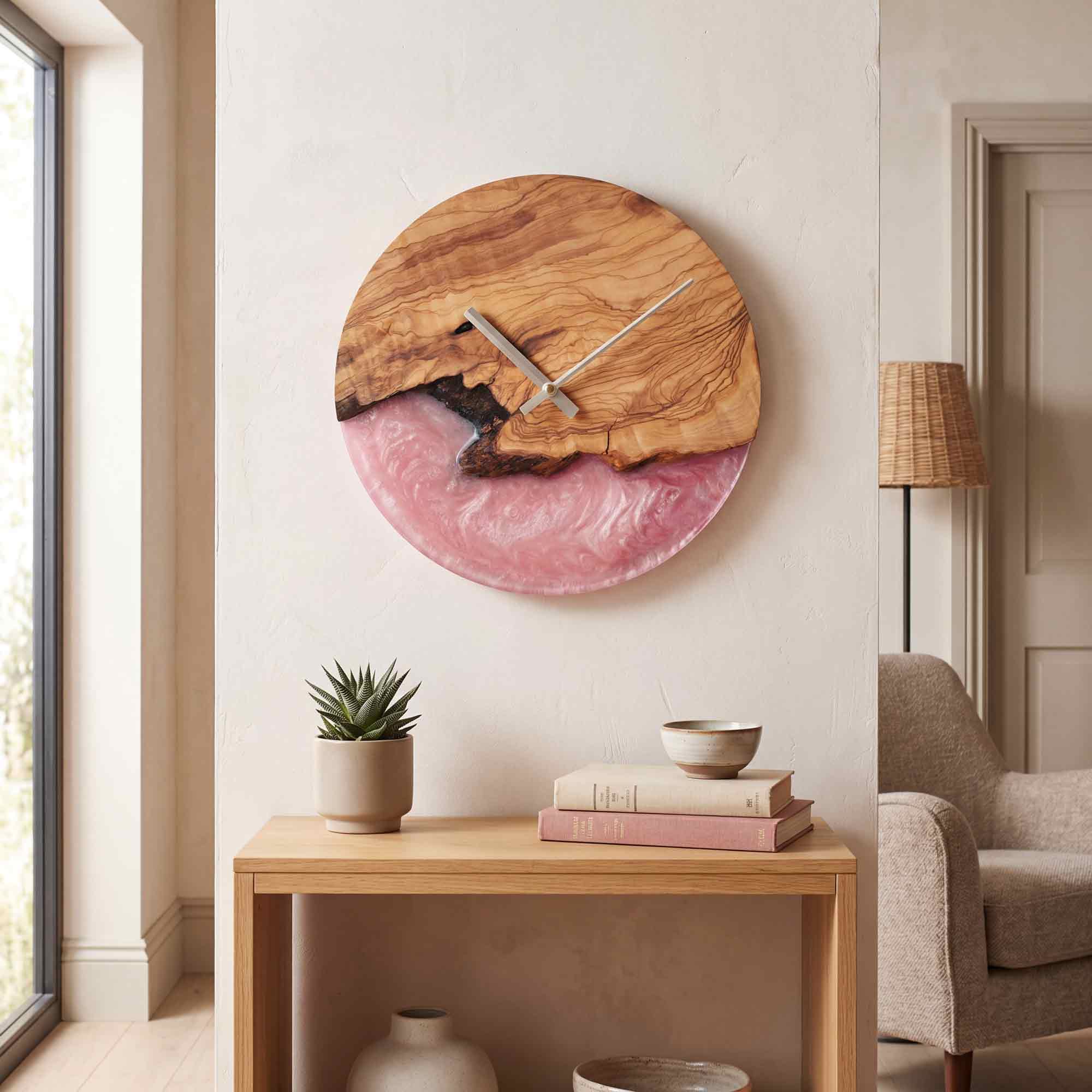 Bunte Wanduhr