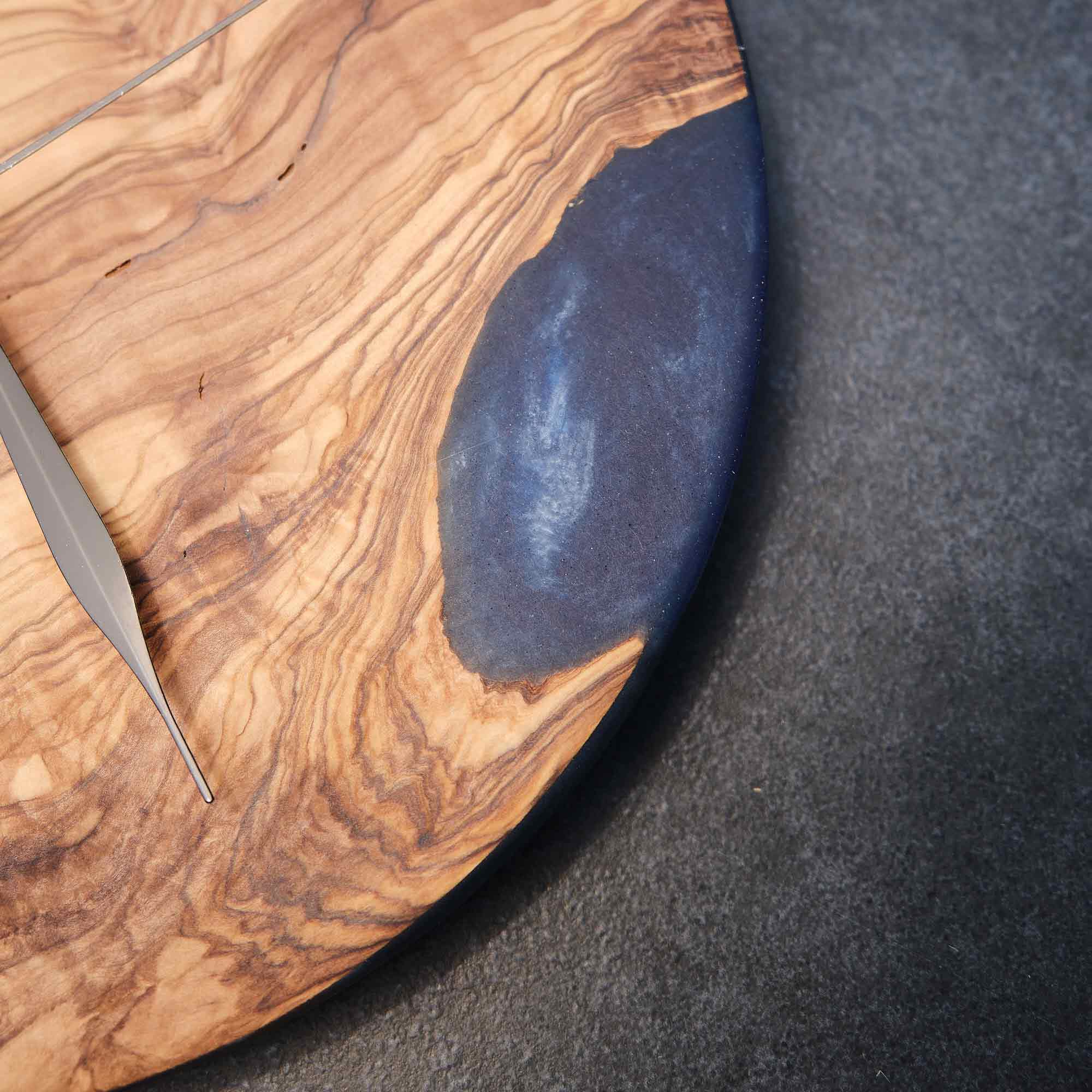 Midnight Resin Wall Clock