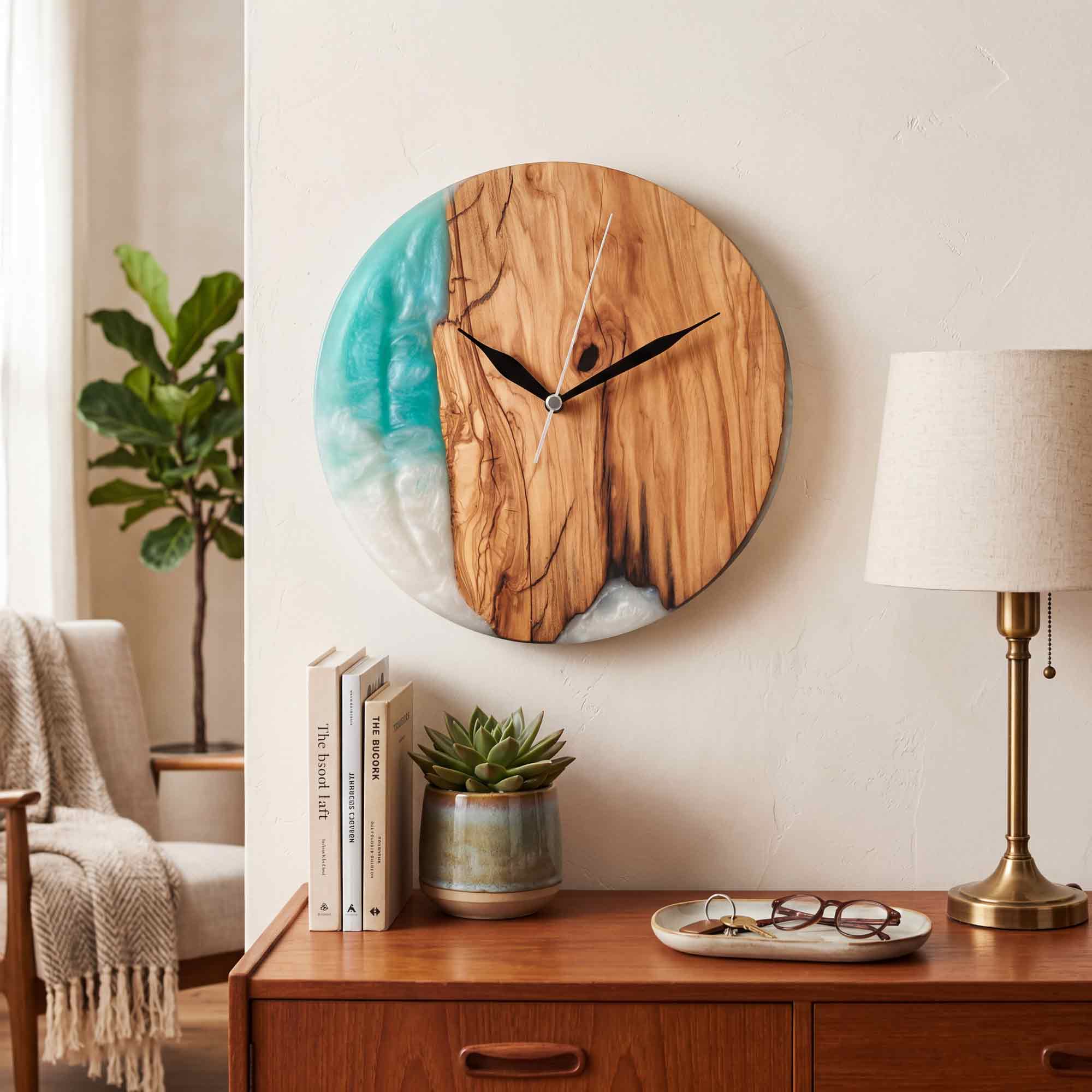 Maldives Epoxy Wall Clock