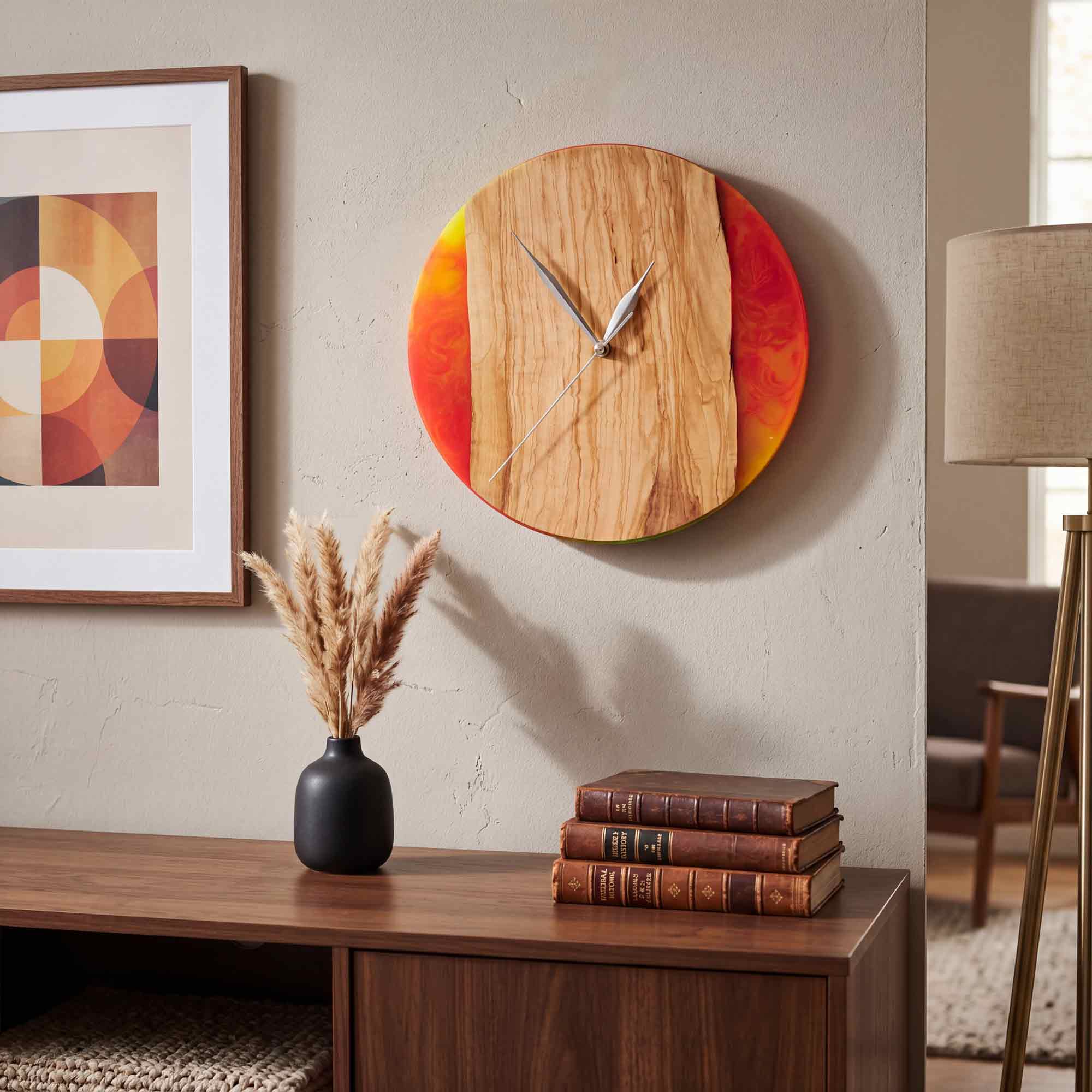 Red Wall Clock