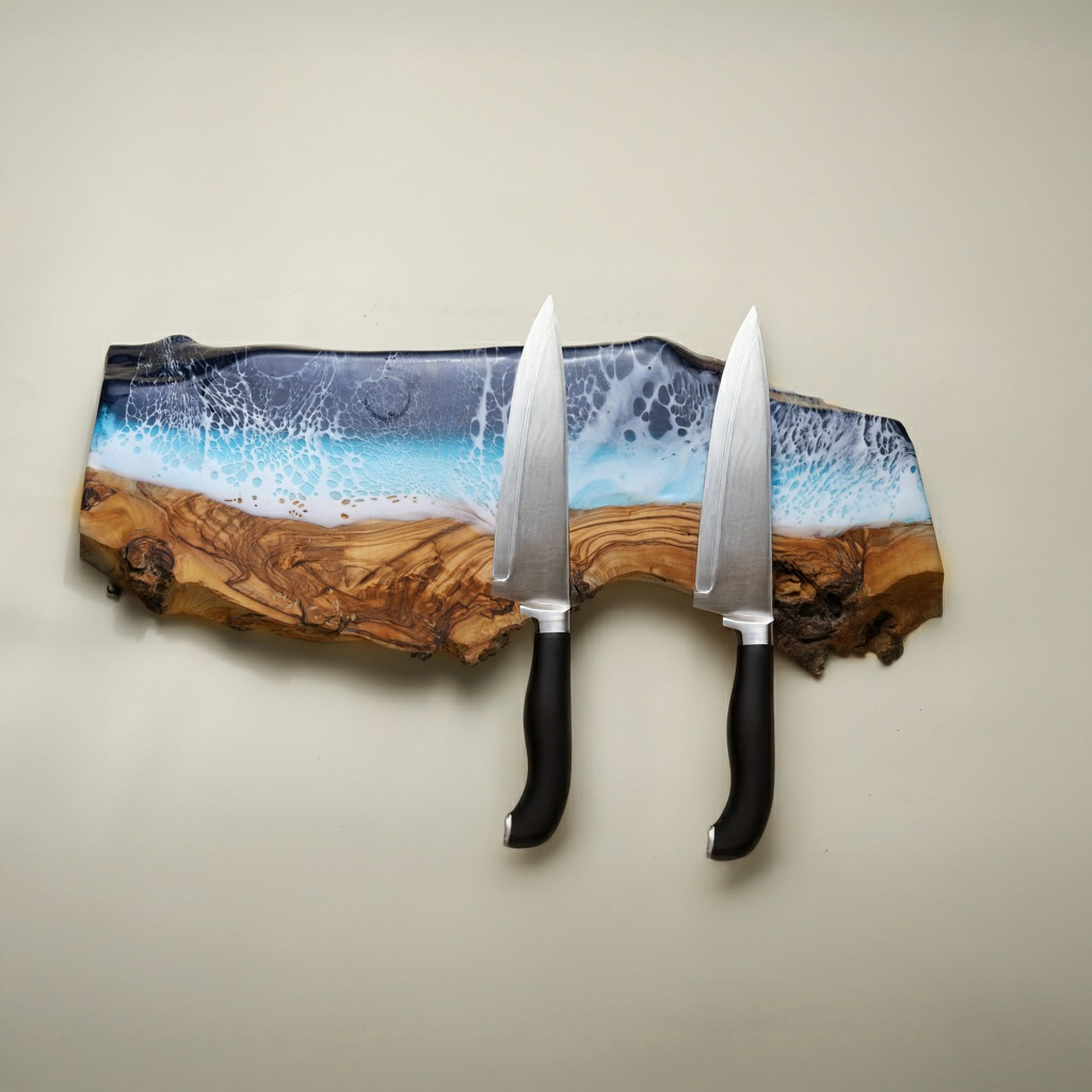 Ocean Wave Magnetic Knife Holder