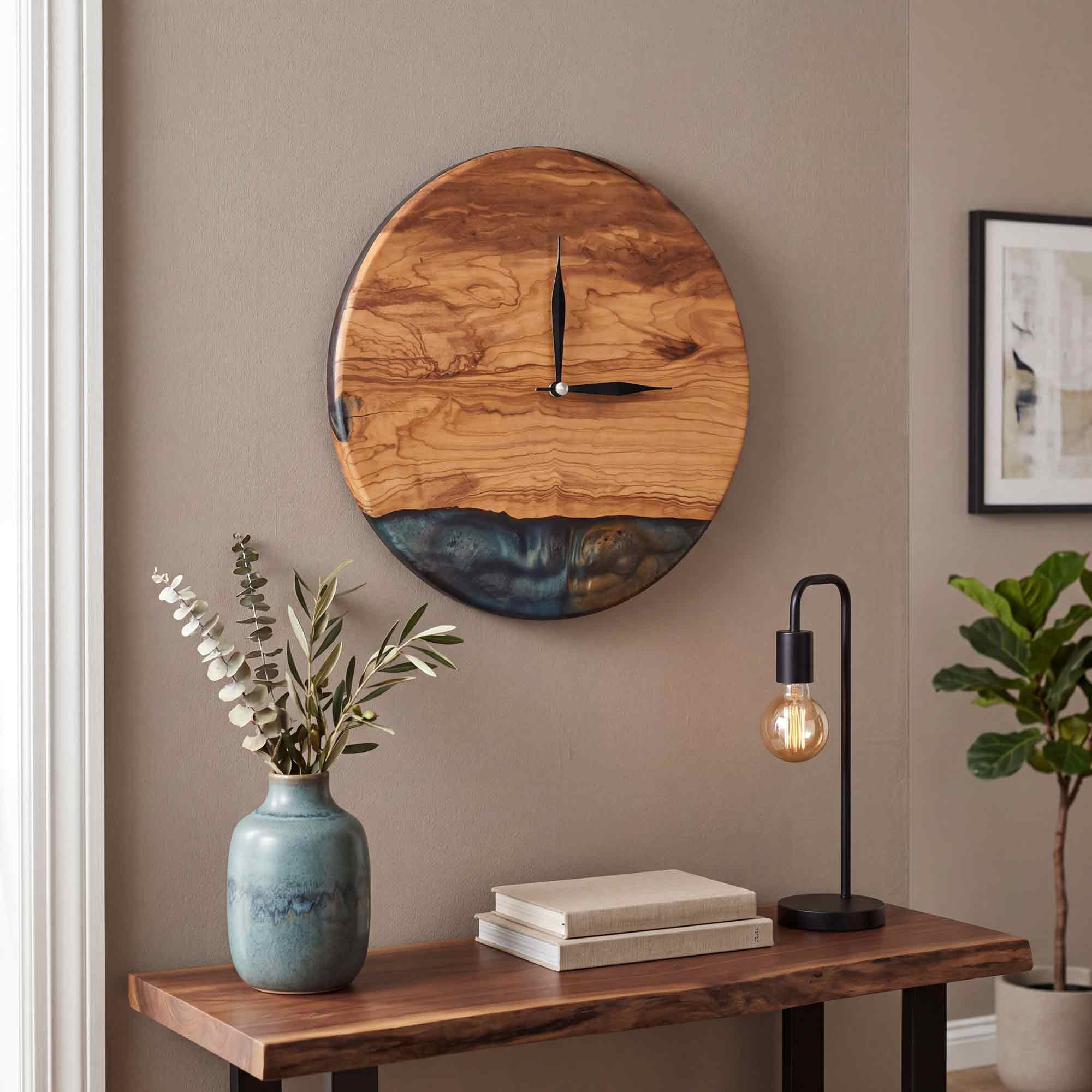 Custom Epoxy Wall Clock