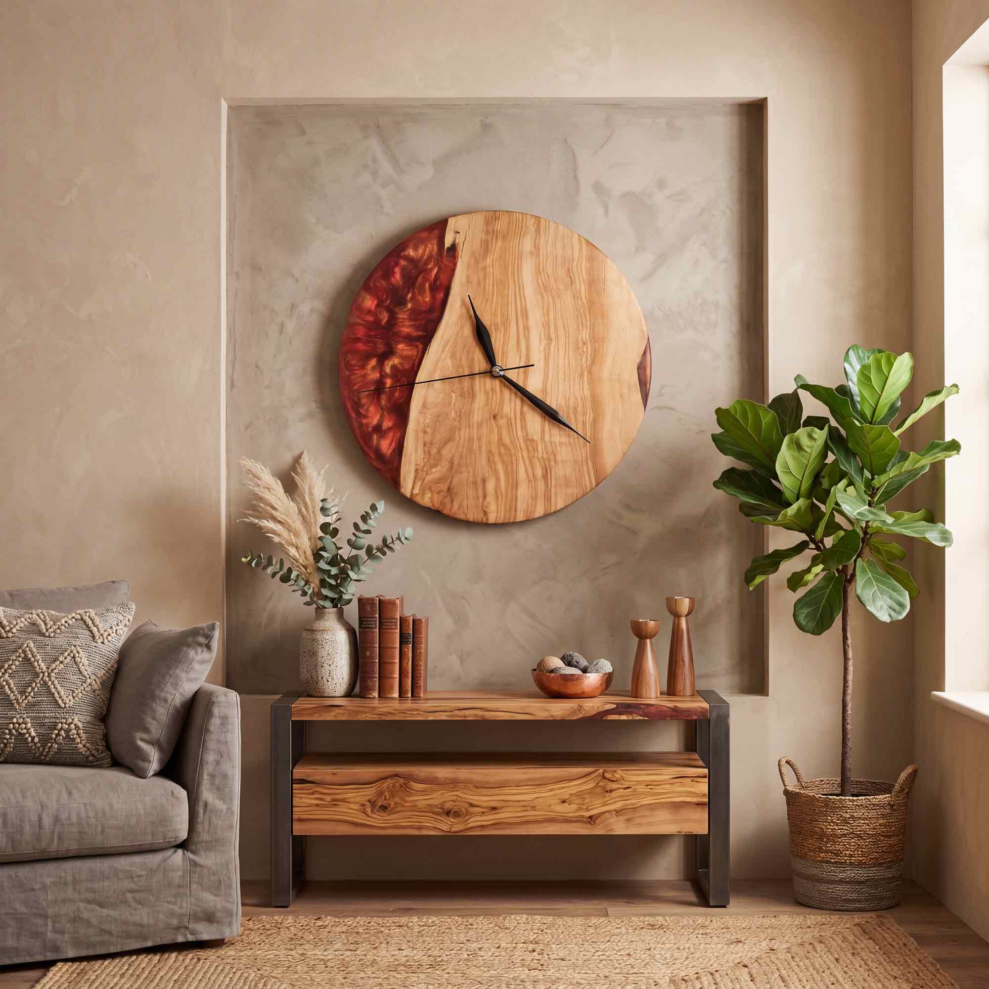 Red Wall Clock