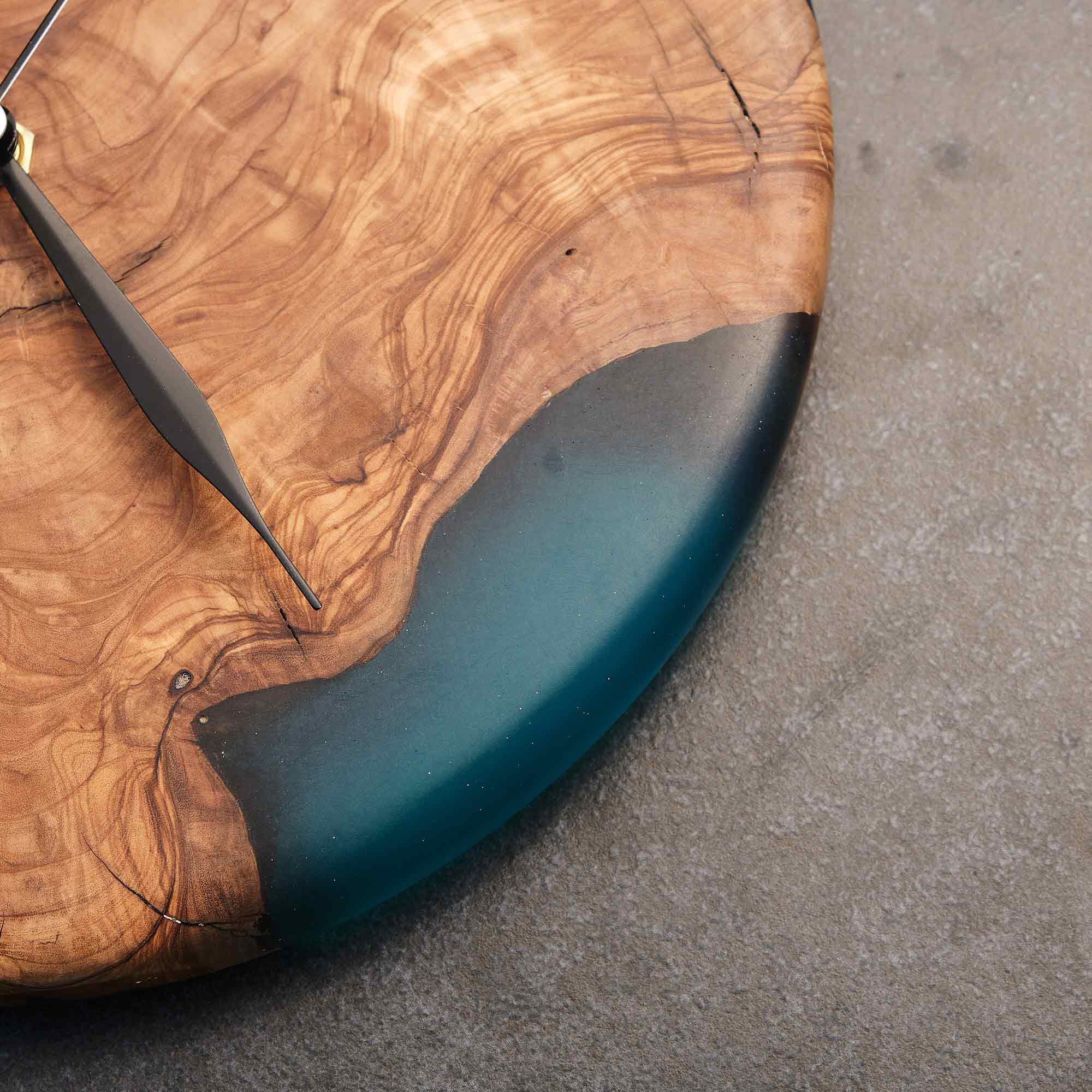 Transparent Blue Wall Clock
