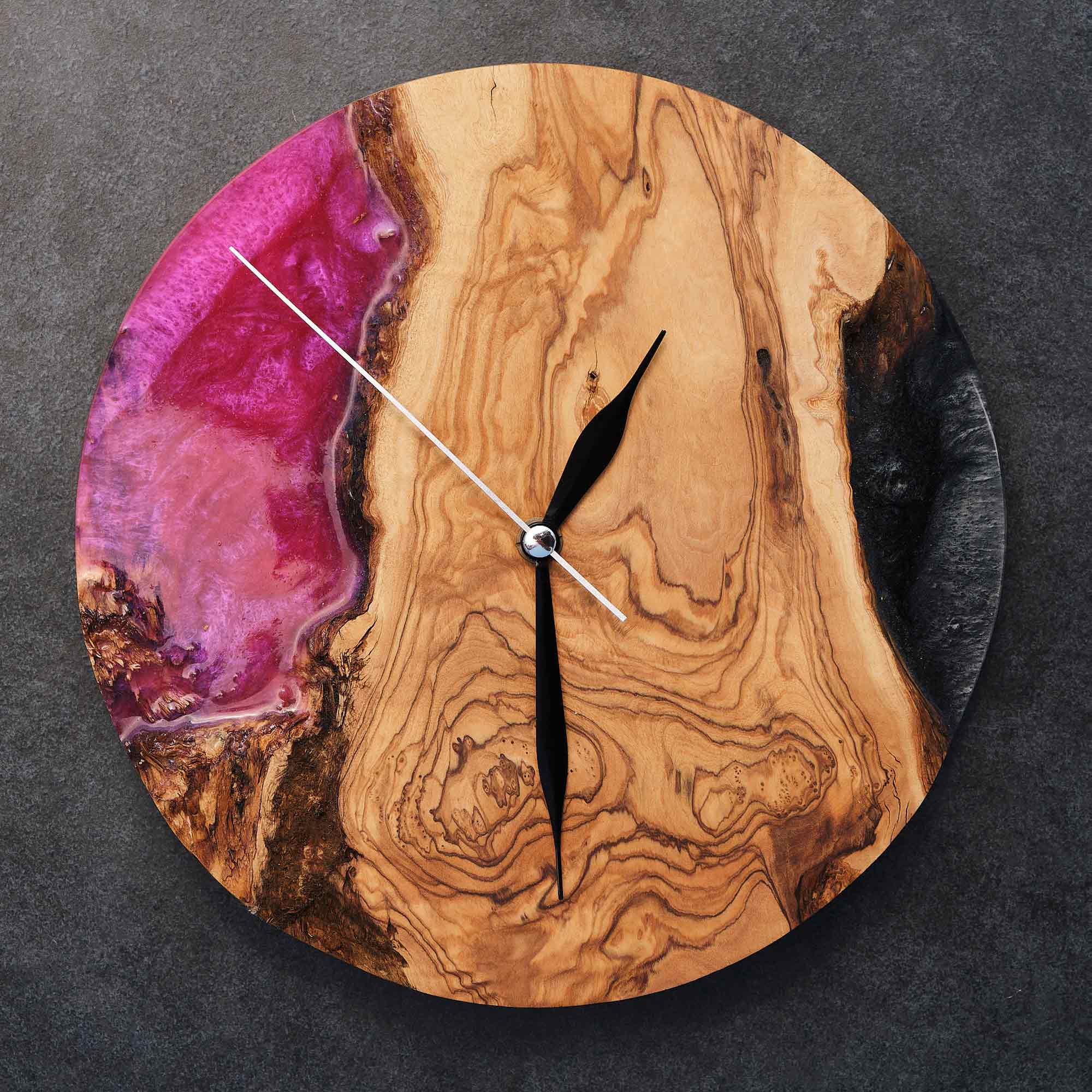 Live Edge Wall Clock