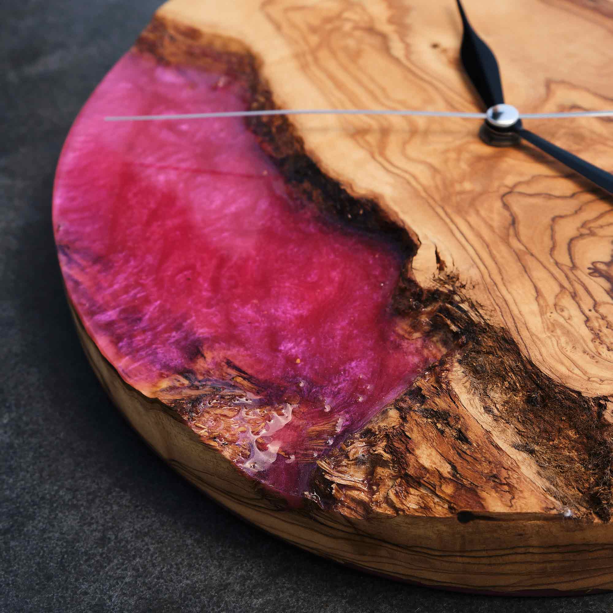 Live Edge Wall Clock