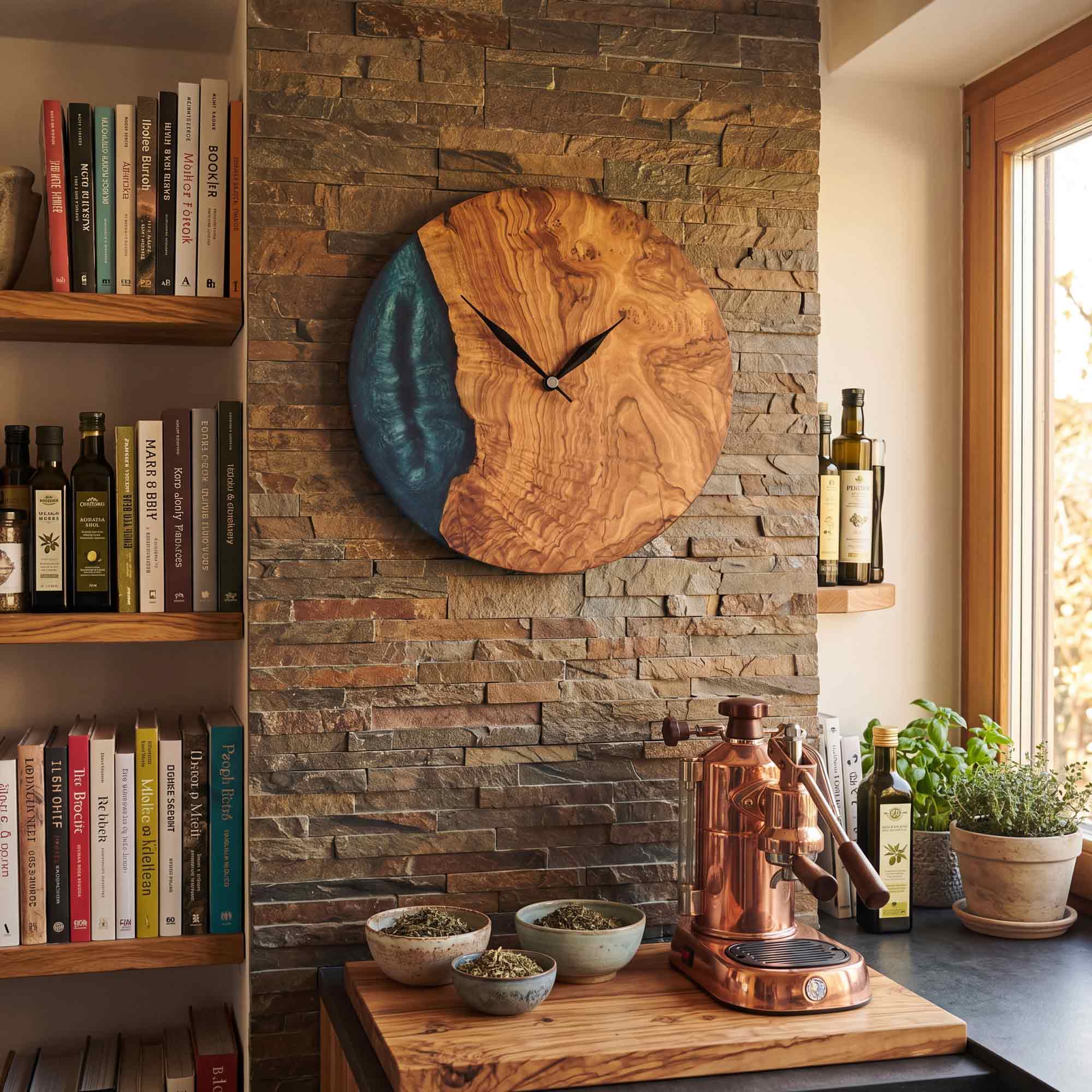 Anemon Blue Wall Clock