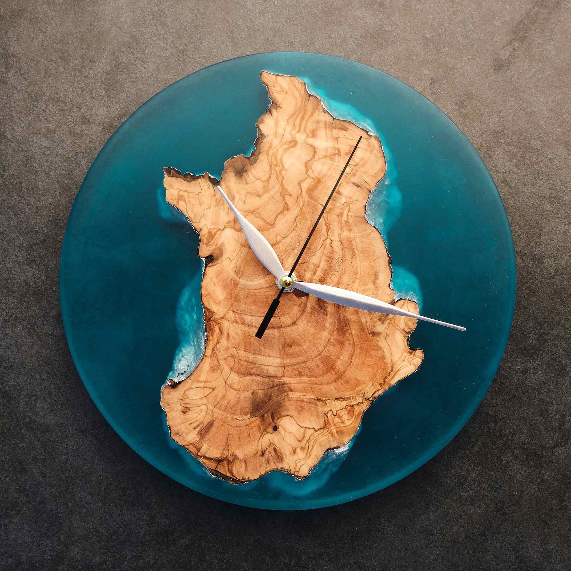 Transparent Blue Wall Clock