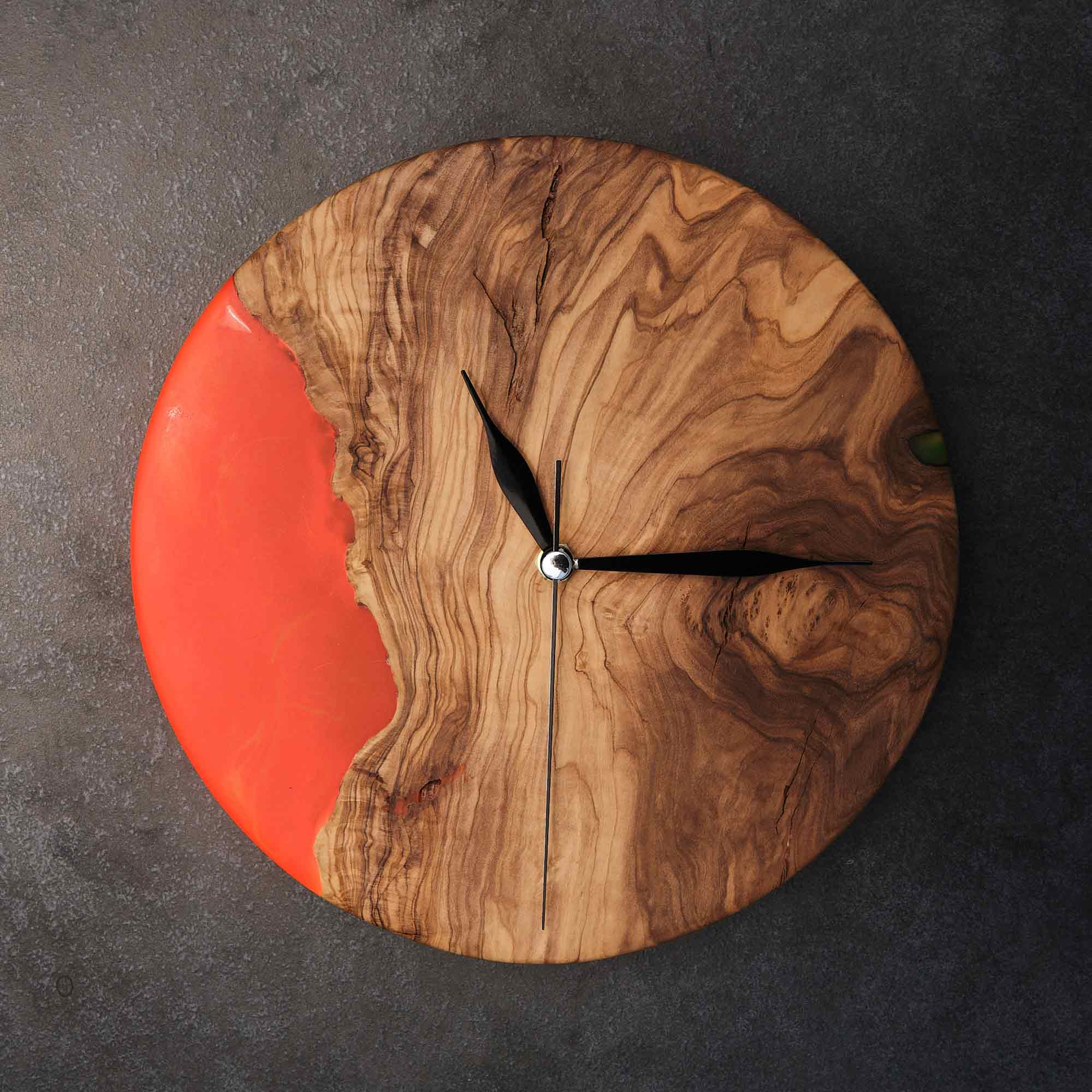 Orange Wall Clock
