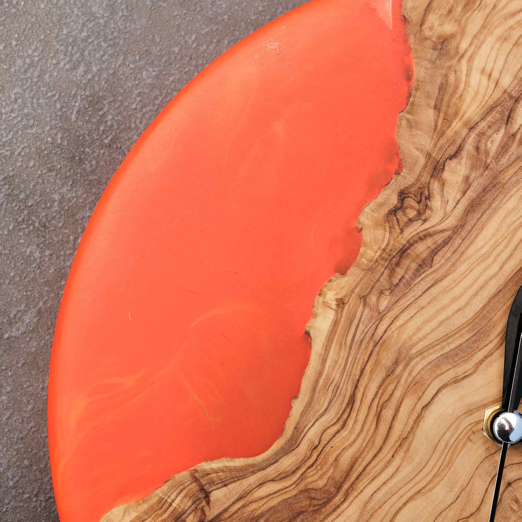 Orange Wall Clock