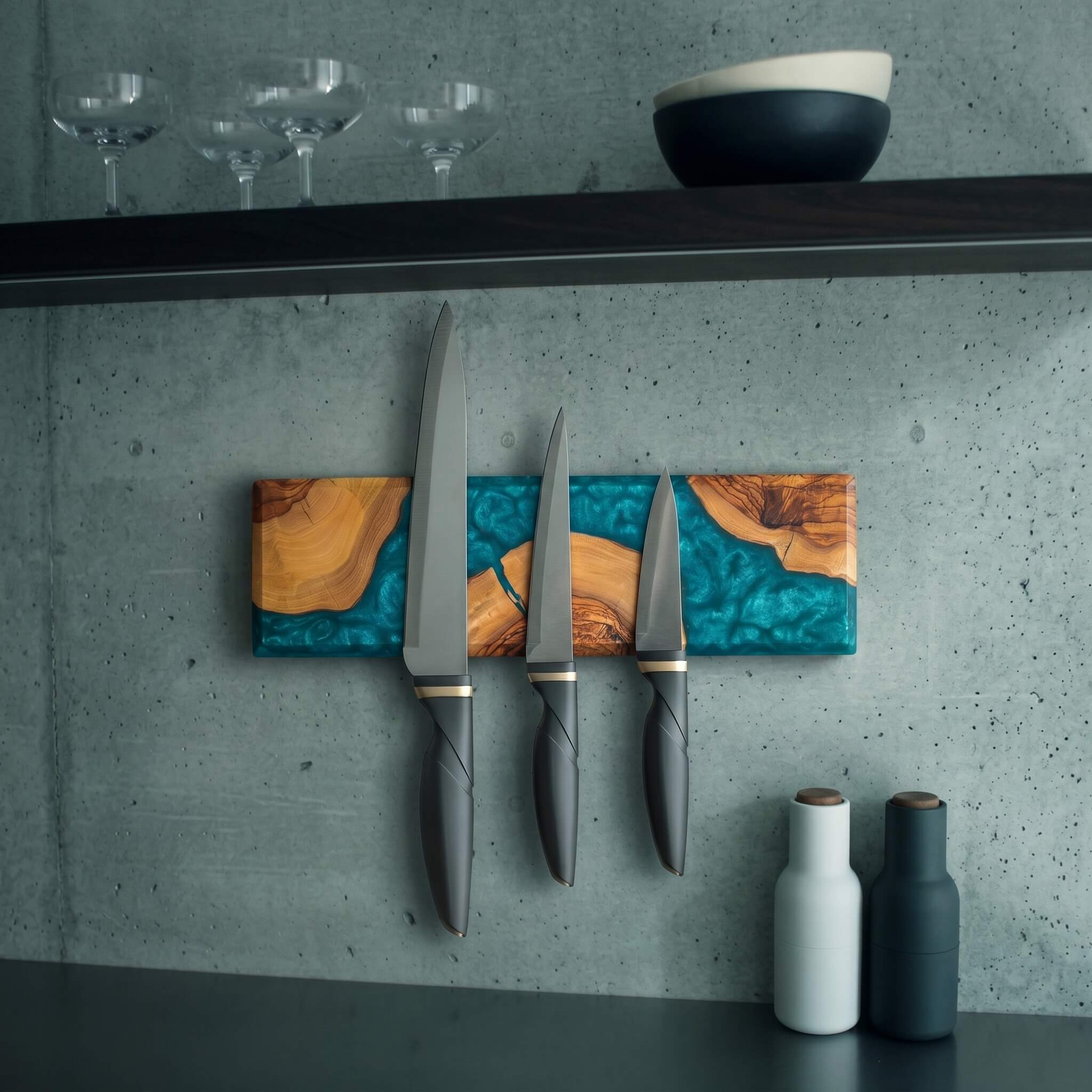 Magnetic Knife Block
