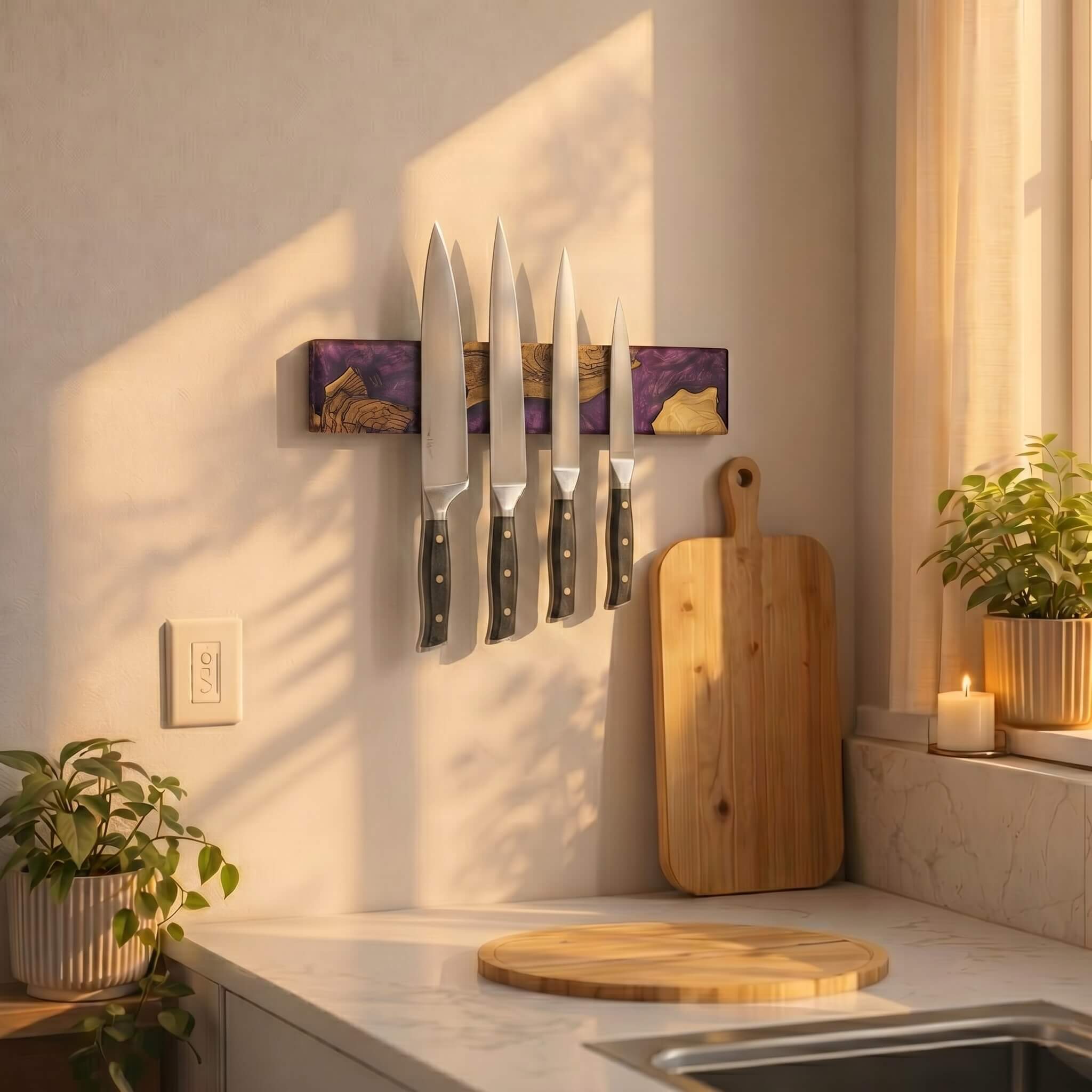 Magnetic Knife Block