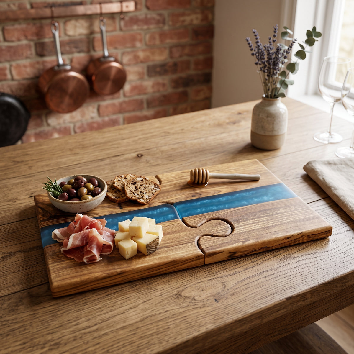 Farn-Charcuterie-Brett