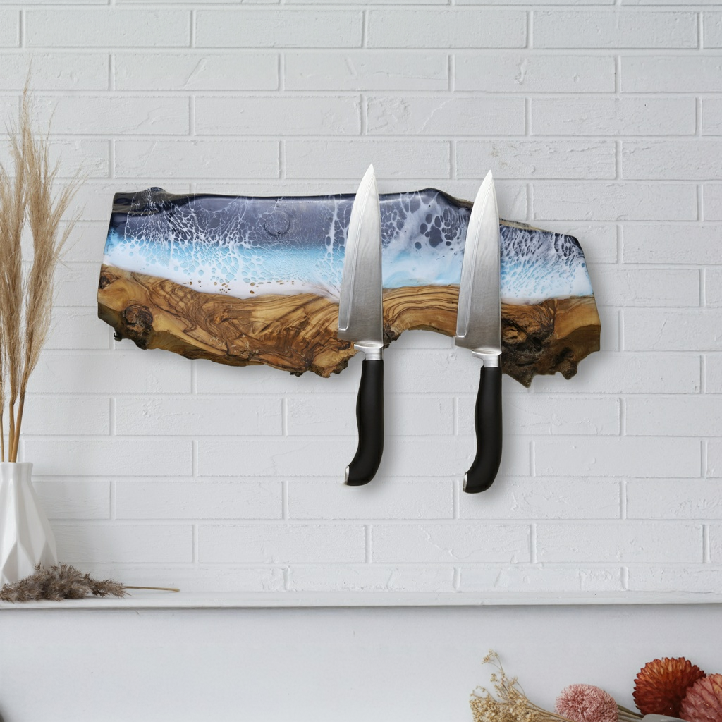 Ocean Wave Magnetic Knife Holder