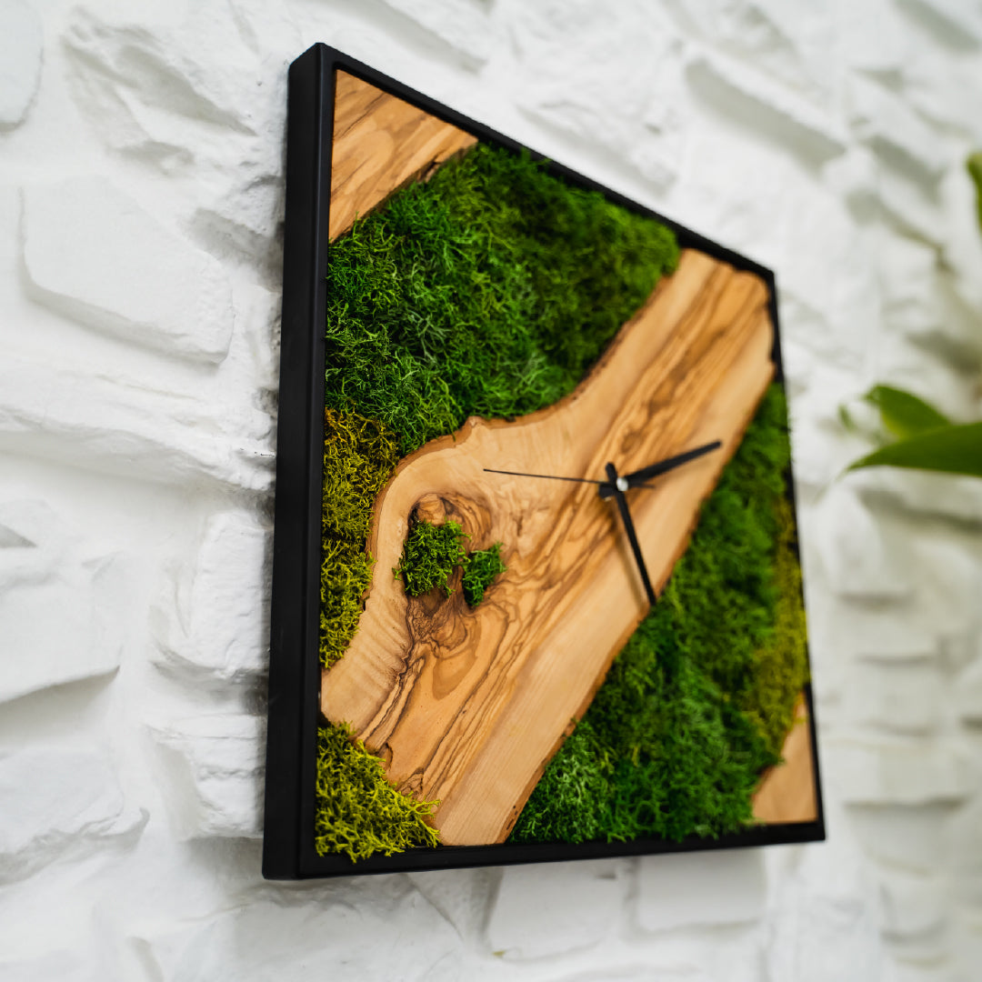 Moss Wall Clock