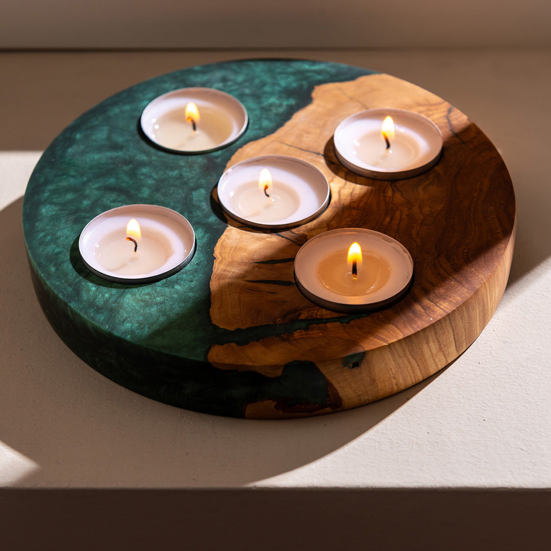 Pine Tealight Holder