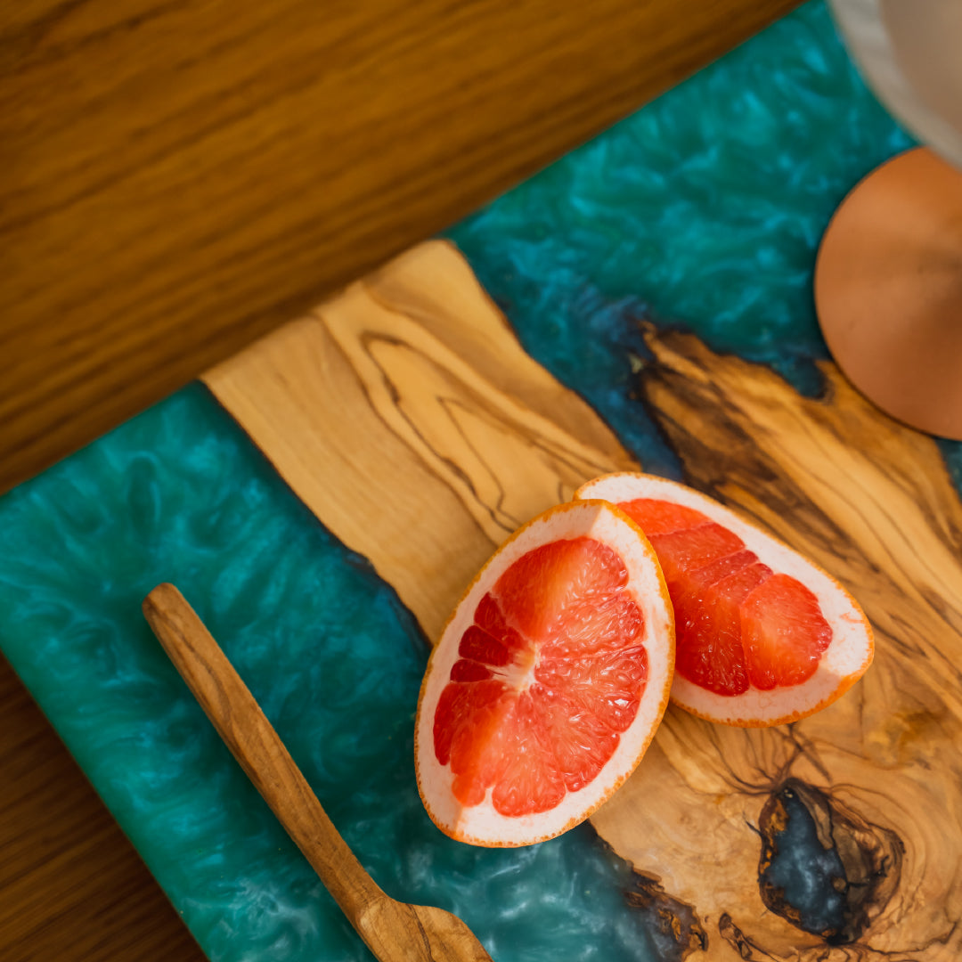 Teal Charcuterie Board